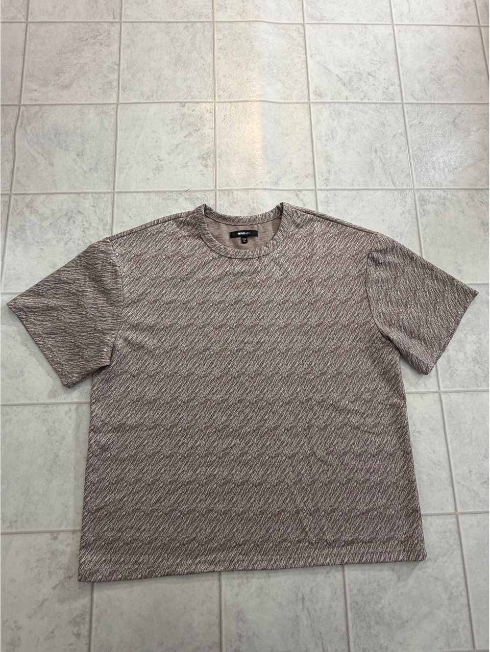 Nova Men beige patterned T-shirt